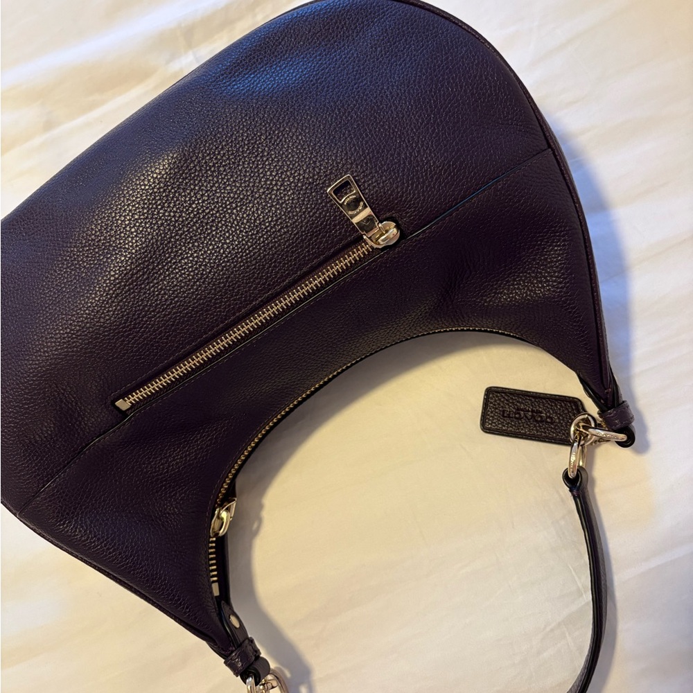 Coach Hobo bag in deep plum purple - Picture 4 of 5
